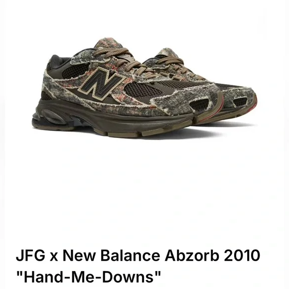 JFG 2010 “Hand-Me-Downs” New Balance Sneakers in Black and Gray - Picture 3 of 3